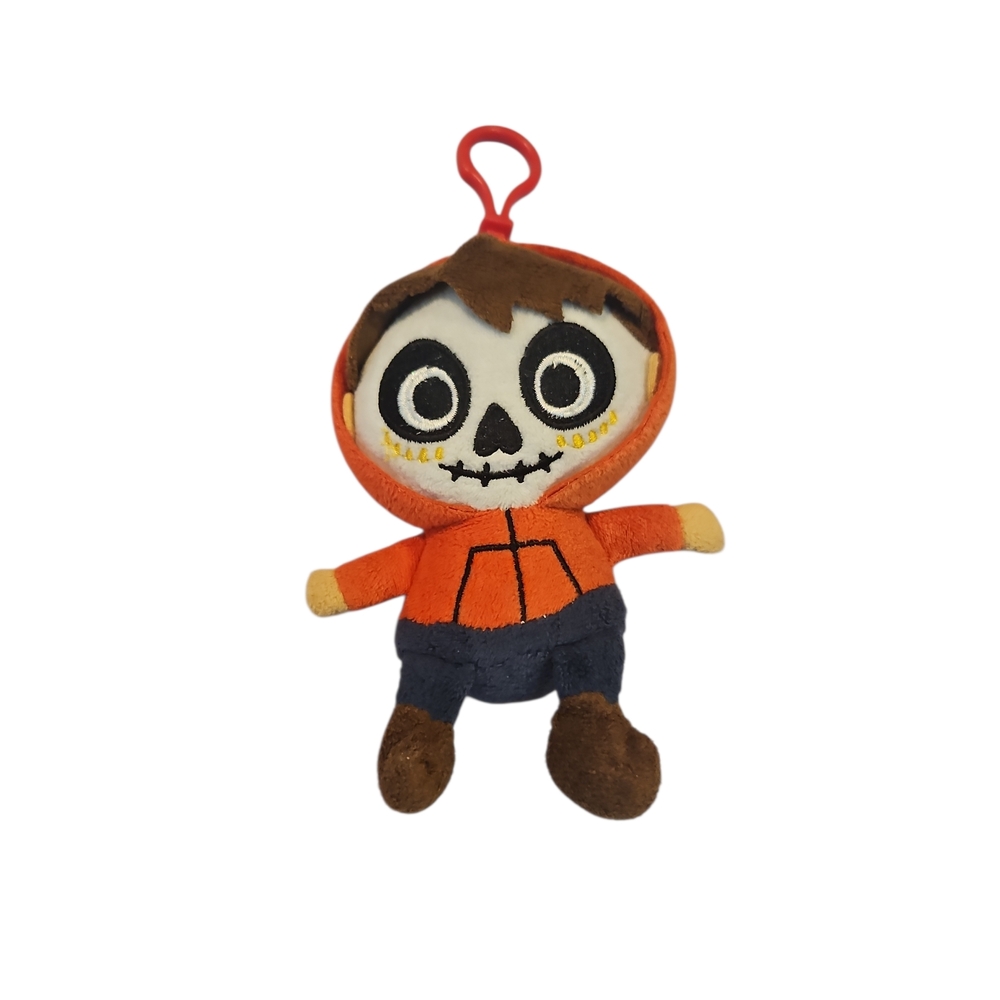 Disney Pixar Coco Miguel Rivera Soft Stuffed Toy And Keyshain Plush Skeleton